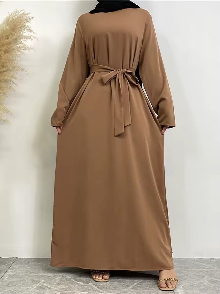 Abaya-Robe hijab pour femmes musulmanes, vêtements islamiques, modeste, pour Ramadan, Kaftan turc, robe éducative