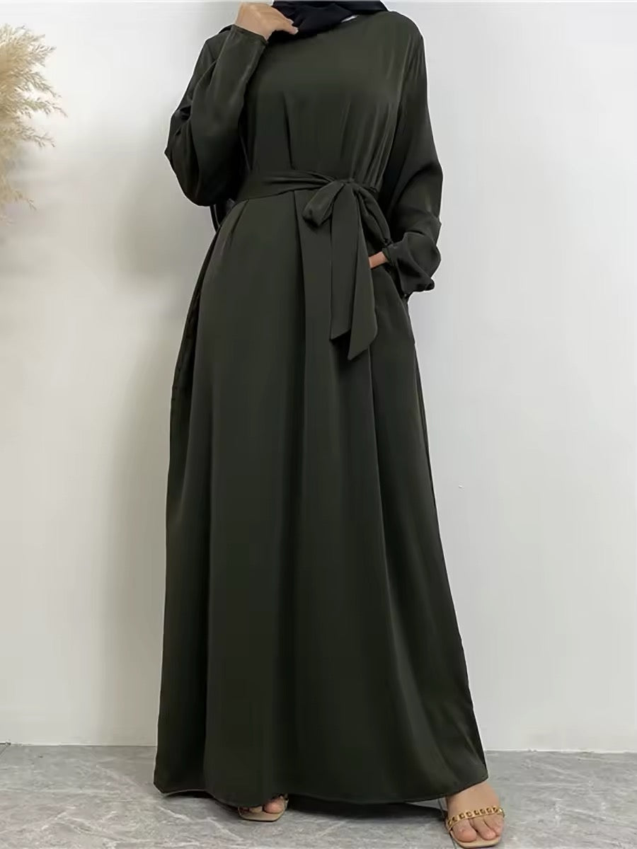 Abaya-Robe hijab pour femmes musulmanes, vêtements islamiques, modeste, pour Ramadan, Kaftan turc, robe éducative